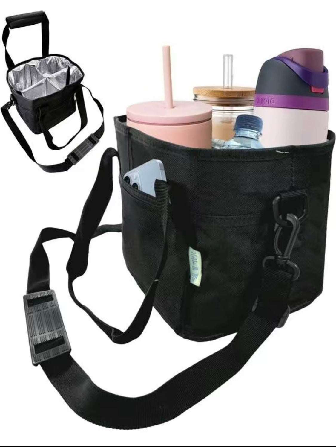 4 Drink Holder with Strap